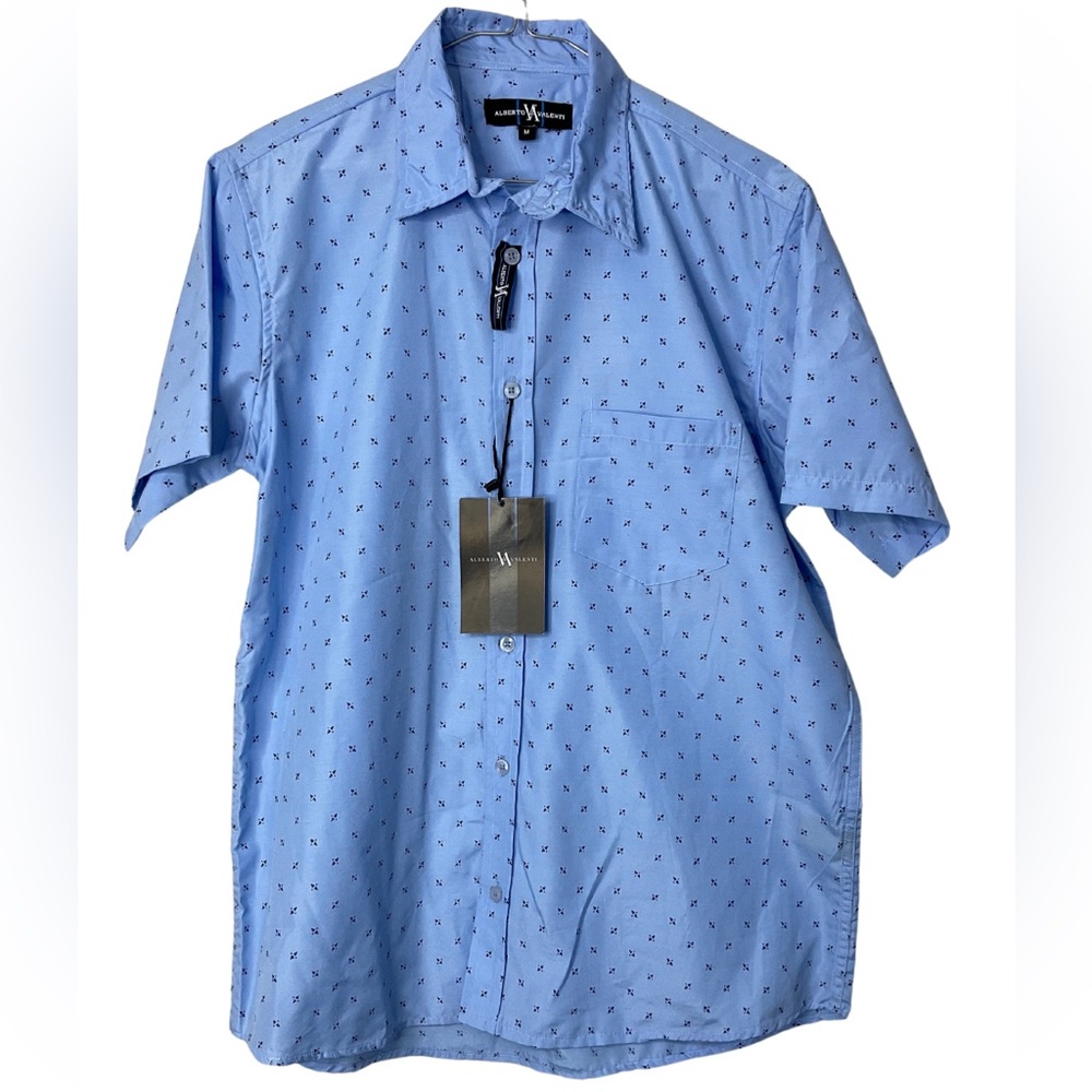 New Men’s Button-front Shirt with Tags Medium